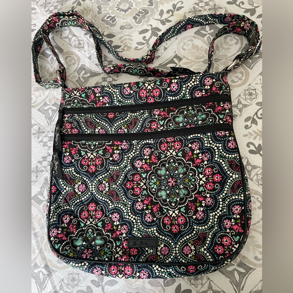 Mickey and Minnie Mouse Medallion Hipster Bag Crossbody Purse